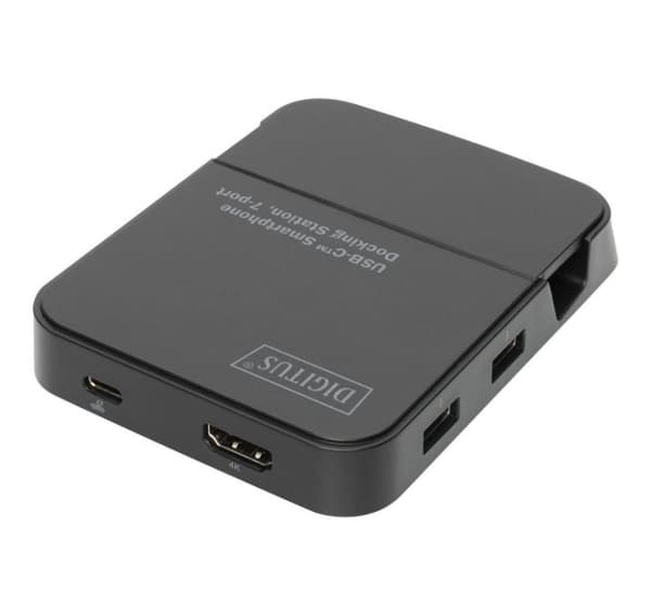 Digitus, USB-C-älypuhelintelakointiasema, 7-portti, DA-70882