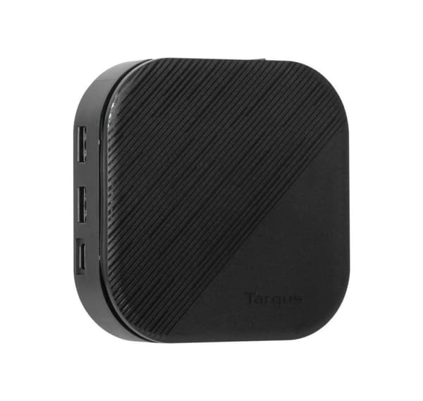 Targus, Universal DisplayLink USB-C Dual Monitor Resedockningsstation, 80W