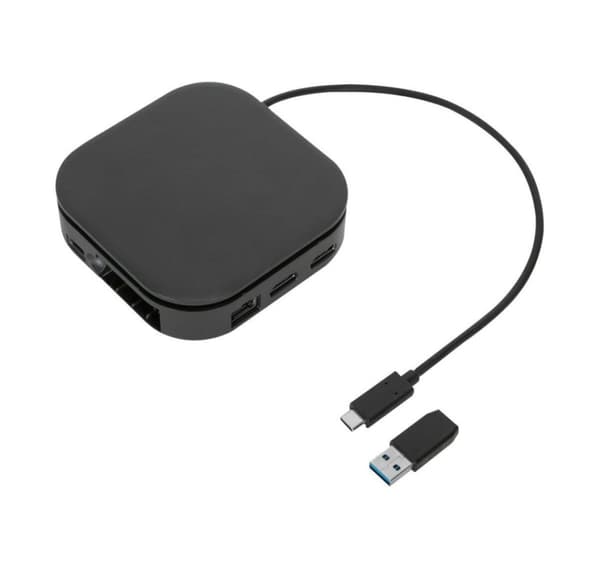 Targus, Universal DisplayLink USB-C Dual Monitor Resedockningsstation, 80W