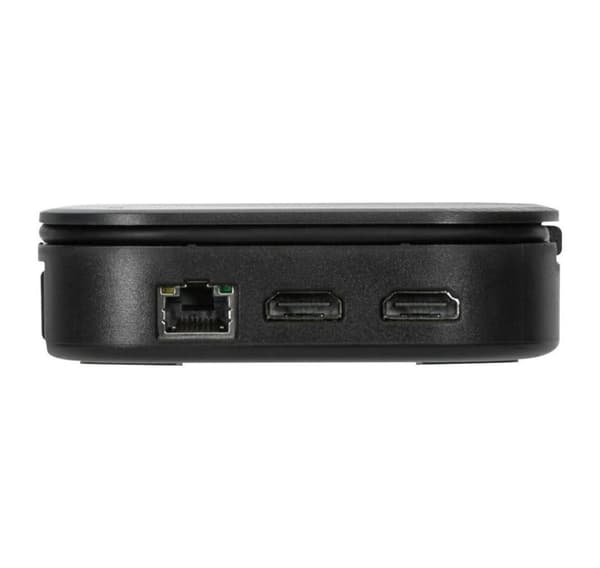 Targus, Universal DisplayLink USB-C Dual Monitor Resedockningsstation, 80W