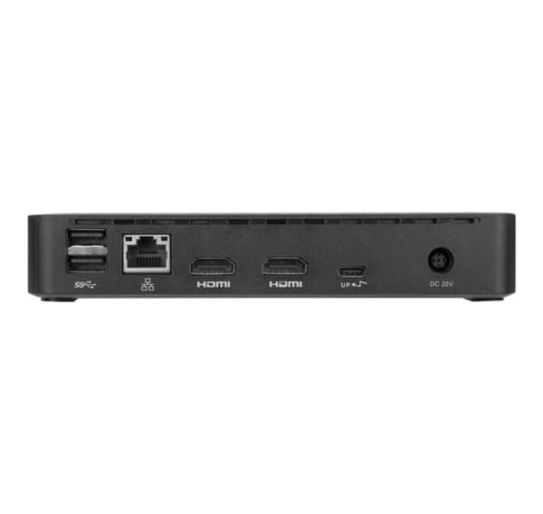 Targus, Universal DisplayLink USB-C Dual 4K HDMI-dokkingstasjon med 65 W strømforsyning