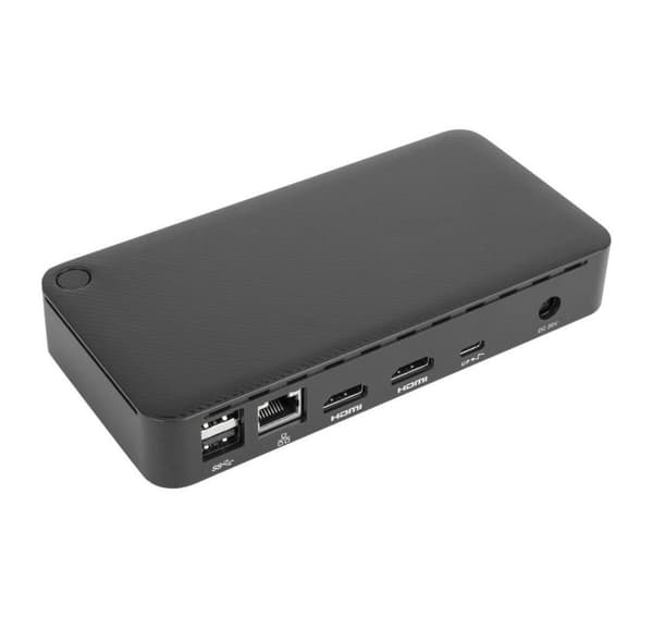 Targus, Universal DisplayLink USB-C Dual 4K HDMI-dokkingstasjon med 65 W strømforsyning
