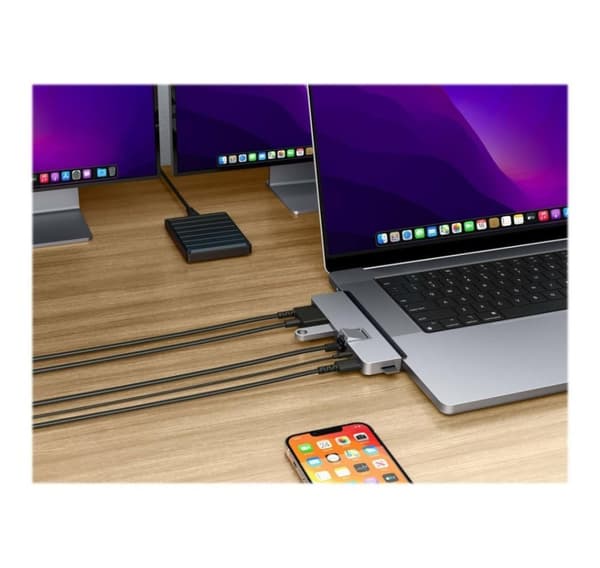 Hyper, HyperDrive DUO PRO 7-i-2 USB-C Hub til MacBook Air/Pro 2016-2020