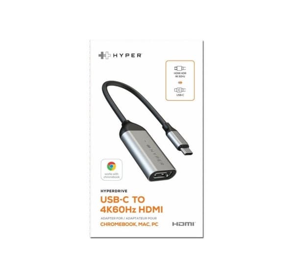 Hyper, HyperDrive USB-C til 4K 60Hz HDMI-adapter