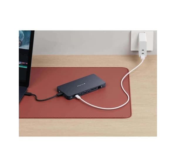 Hyper, HyperDrive Universal Silicon Motion USB-C 10-i1 Dual HDMI-dockingstation