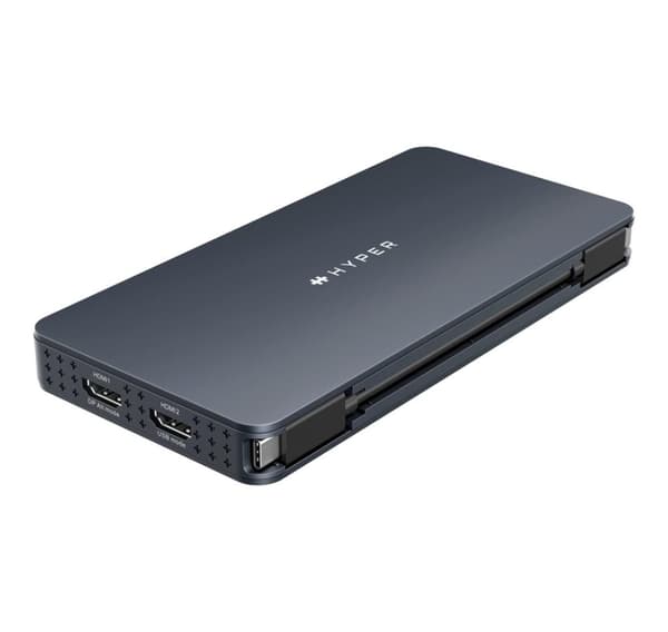 Hyper, HyperDrive Universal Silicon Motion USB-C 10-i1 Dual HDMI-dockingstation