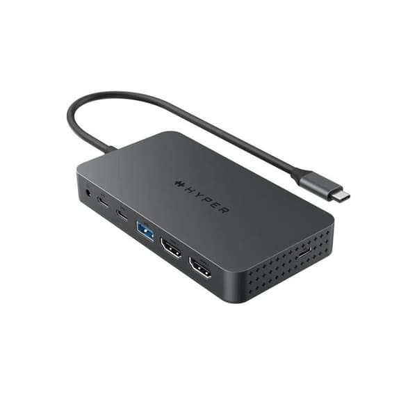 Hyper, HyperDrive Universal USB-C 7-in1 Dual HDMI Mobile Dock M1/M2 MBAir/Pro:lle