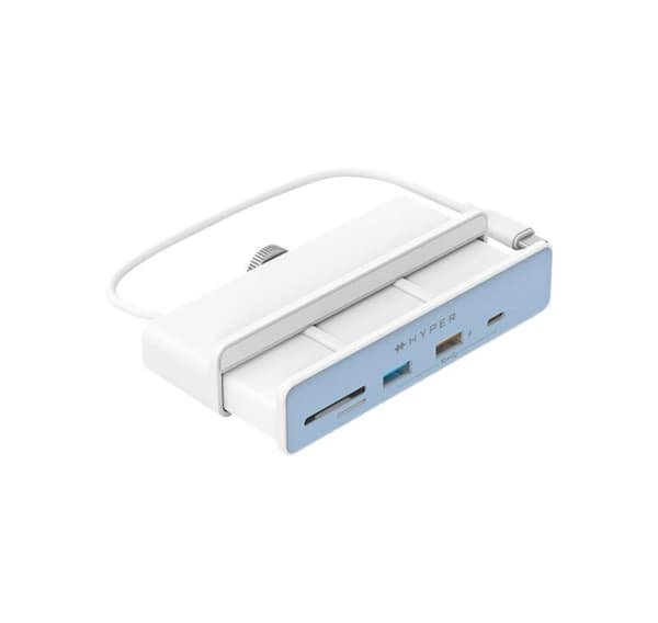 Hyper, HyperDrive USB-C 6-i-1 Formpassad hubb med 4K HDMI för iMac 24