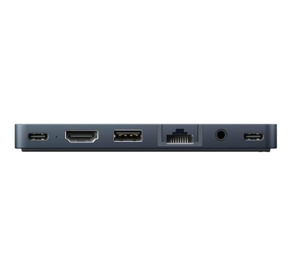 Hyper, HyperDrive Dual USB-C TB -yhteensopiva 7-in-2-keskitin yleisellä USB-C-ulkoisovittimella MacBook Airille/Prolle 2016-2020