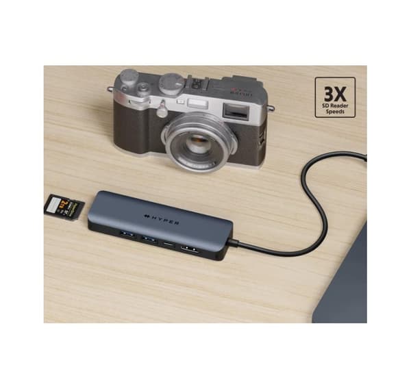 Hyper, HyperDrive EcoSmart Gen.2 Universal USB-C 6-i-1 Hub med 100 W PD Power Pass-thru