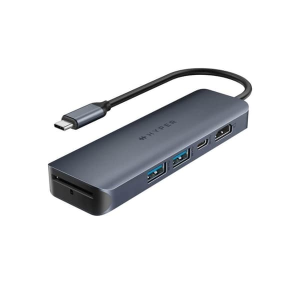Hyper, HyperDrive EcoSmart Gen.2 Universal USB-C 6-i-1 Hub med 100 W PD Power Pass-thru