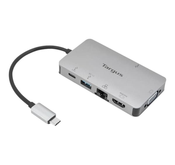Targus USB-C DP Alt Mode Single Video 4K HDMI/VGA -telakointiasema 100 W PD Pass-Thru