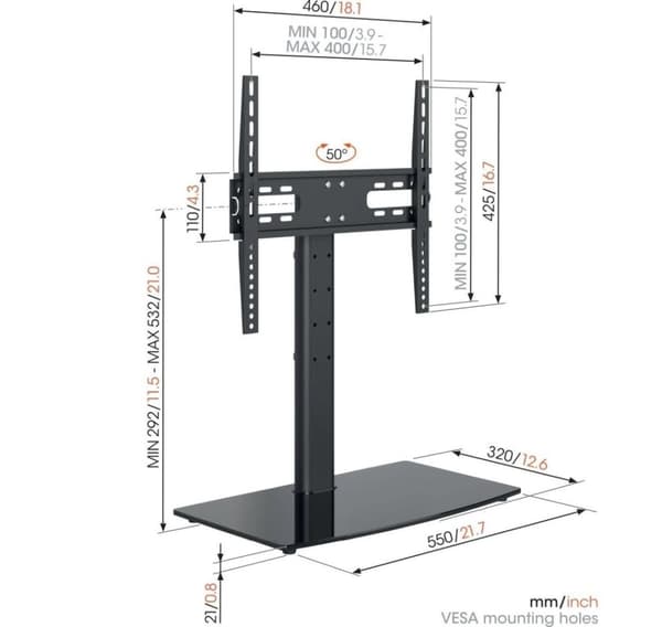 Vogels, MS3085-A1 Bordstativ Medium