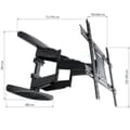 Miniatyrbild 5 av 11: Vägghållare Techly 308886 80" 50 kg