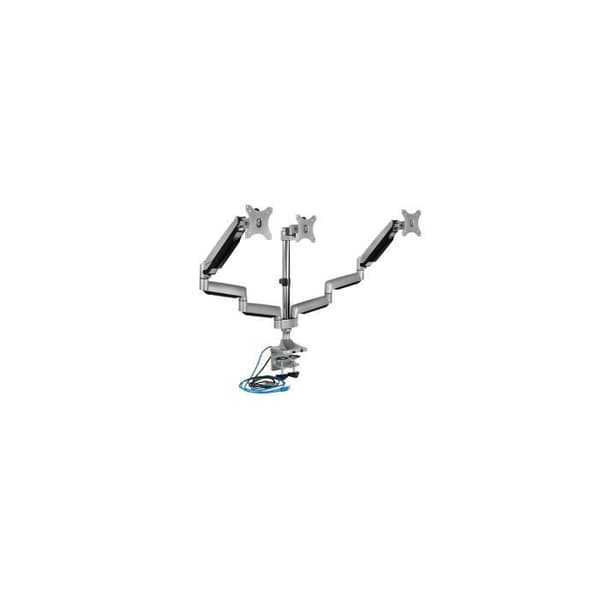 ICY BOX IB-MS505-TI - Klämma för datorskärm upp till 32 tum - Maximal belastning 21 kg - Svart/Silver