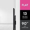 Miniatyrbild 3 av 4: Support väggmontering Ultra Slim - One For All - WM66 - Skärmar 32 till 84 tum - Belastning 70 kg - Svart