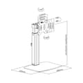 Miniatyrbild 2 av 4: TooQ DB1732TN-B, Fristående, 7 kg, 43,2 cm (17"), 81,3 cm (32"), 100 x 100 mm, Svart