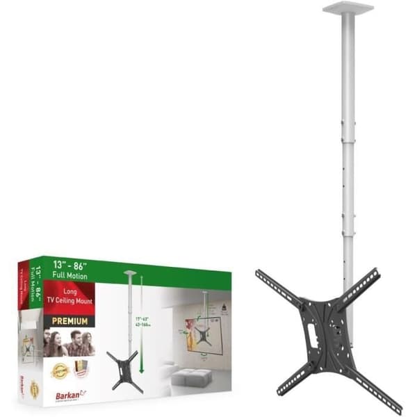 Takstöd - Barkan - TV 13-75 Tum - Neutralt - Belastning 43Kg - VESA 600x400mm Svart