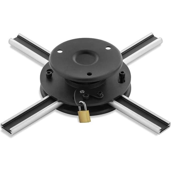 Stöd Plafond Projektor - DELEYCON - Universell - Tipping +/-15° - Svängbar 360° - Svart