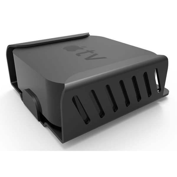Apple TV Monteringssats - Skyddsfäste - Jet Black - Högkvalitativt aluminium