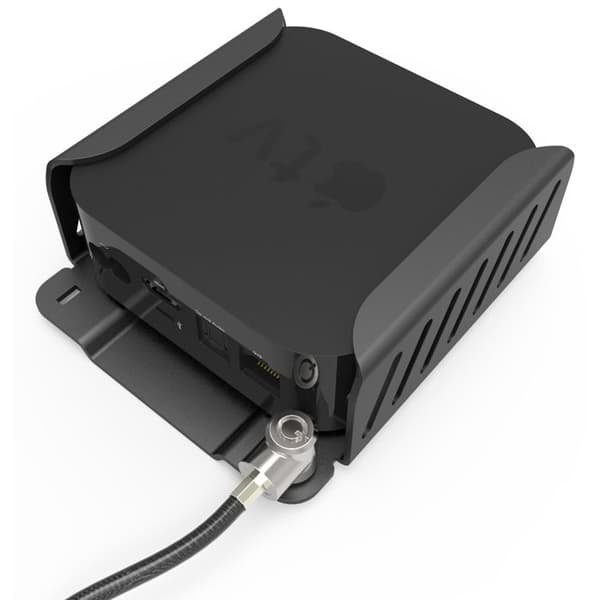 Apple TV Monteringssats - Skyddsfäste - Jet Black - Högkvalitativt aluminium