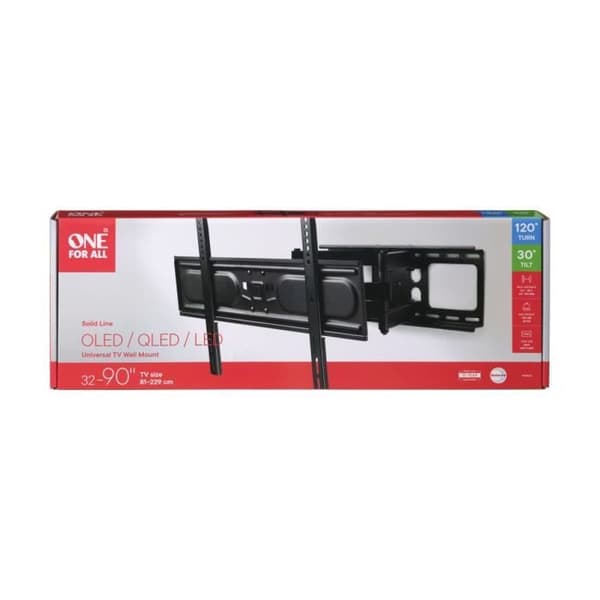 ONE FOR ALL WM4661 Lutbart och vridbart väggfäste för skärmar från 81 till 229 cm (32 till 90) - Maxvikt: 60 kg