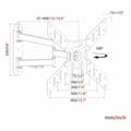 Miniatyrbild 2 av 3: TV-fäste Haeger WB-T50.017A 23" 23" - 50"