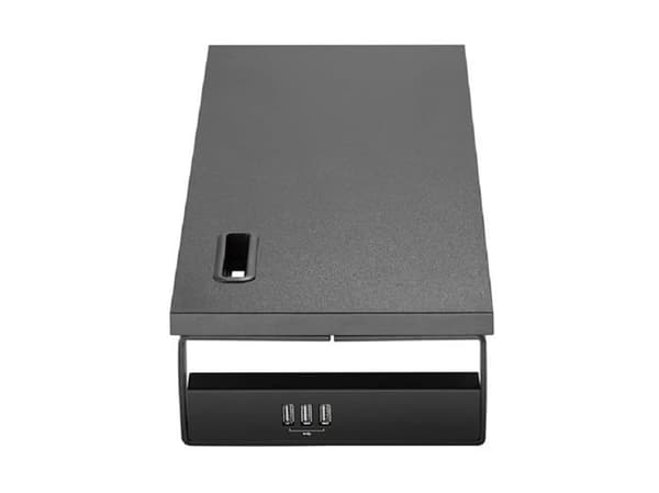 TV-fäste - tv-stöd - väggfäste för tv-utrustning - 650881 - Monitortischerhöhung bis 15kg med 3x USB2.0-portar sw