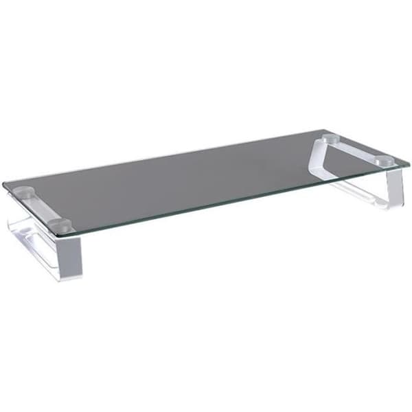 LogiLink LCD-skärmstativ - Glas, massivt kallpressat stål - Skärmstorlek: 13"-32" Metallisk, Transparent