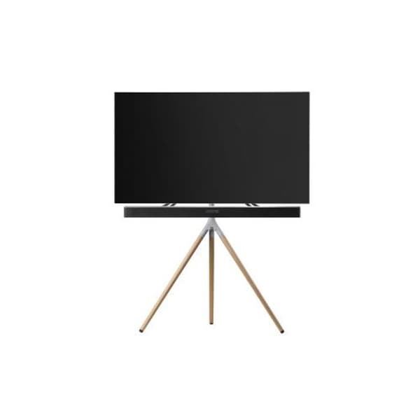 Stöd TV Universell - One For All - Stativ - 32-65 Tum - Massivt Trä - Krom Ek, Silver, Grå
