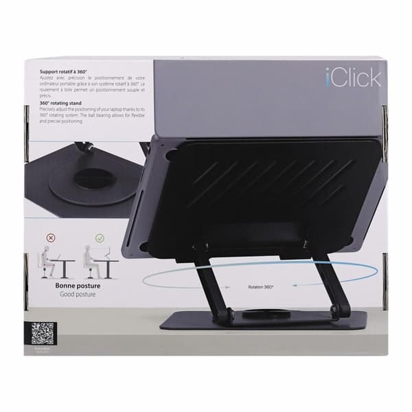 Laptopstöd T'NB iClick Metall Innovativ och funktionell 360° rotation