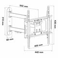 Miniatyrbillede 2 af 6: Vægkonsol Nox-Xtreme NXLITEWALLFLEX 55"