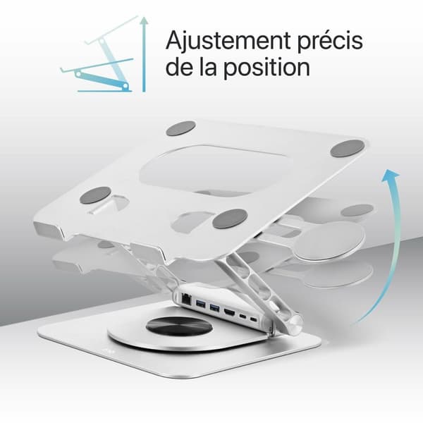 Laptopstöd T'NB iClick Metall Modern 360° rotation
