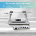 Miniatyrbild 8 av 9: Laptopstöd T'NB iClick Metall Modern 360° rotation