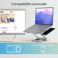 Miniatyrbild 9 av 9: Laptopstöd T'NB iClick Metall Modern 360° rotation