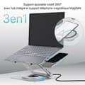 Miniatyrbild 2 av 9: Laptopstöd T'NB iClick Metall Modern 360° rotation