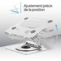 Miniatyrbilde 6 av 9: Notebookstativ T'NB iClick Metall Moderne 360º rotasjon
