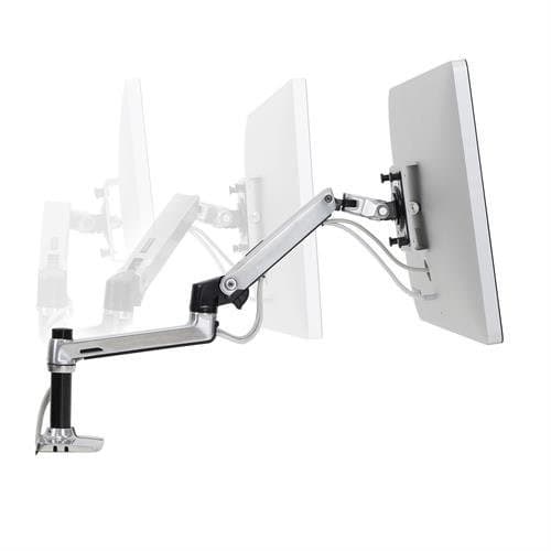 Ergotron LX bordmonteret LCD-arm poleret/32" sort/hvid VESA MIS-D Sort