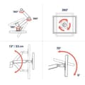Miniatyrbillede 2 af 3: Ergotron LX bordmonteret LCD-arm poleret/32" sort/hvid VESA MIS-D