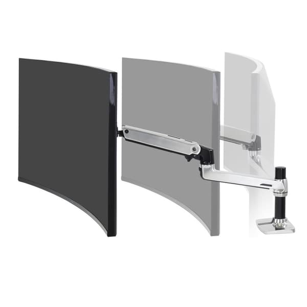 Ergotron LX bordmonteret LCD-arm poleret/32" sort/hvid VESA MIS-D
