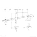 Miniatyrbillede 1 af 8: Skærmbordbeslag 10-32"/Dobbelt DS60-600BL2 NEOMOUNTS