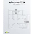 Miniatyrbild 3 av 3: VESA-adapter - Ej specificerad - 10''-32'' - Svart - Bildskärmar - Rekommenderad användning