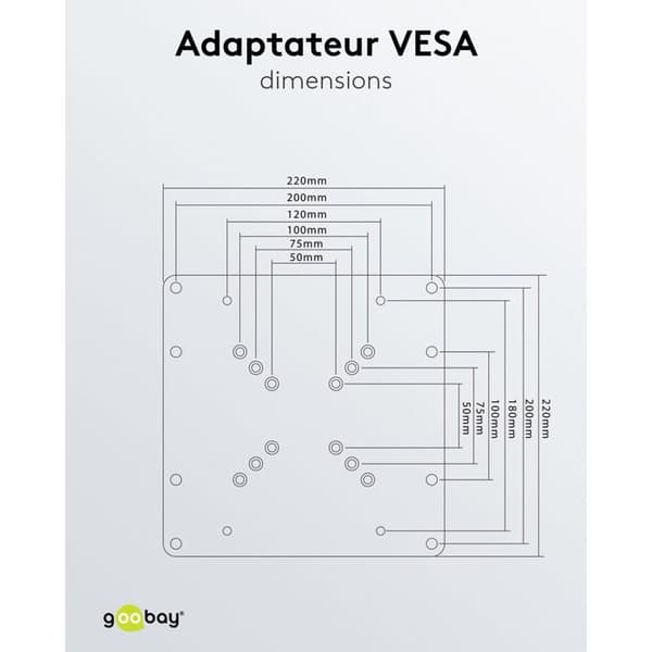VESA-adapter - Ej specificerad - 10''-32'' - Svart - Bildskärmar - Rekommenderad användning