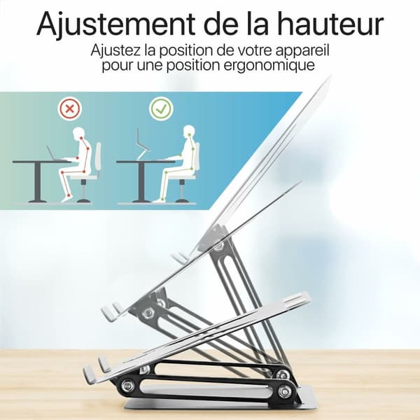 Notebookstativ T'NB Aluminium