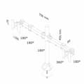 Miniatyrbillede 3 af 3: Skærm bord støtte Neomounts Sort 27"