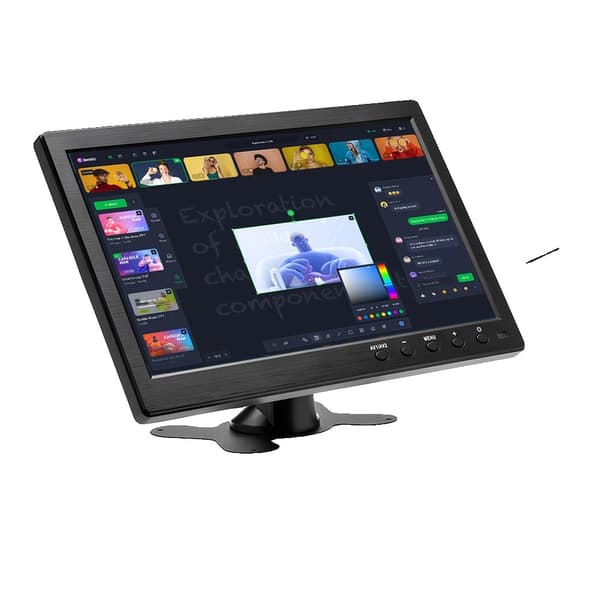 10,1" LCD HD bilmonitor, dubbel videingång, energieffektiv