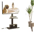 Miniatyrbillede 1 af 4: TV gulvstand, drejeligt design, højdejusterbar, sort