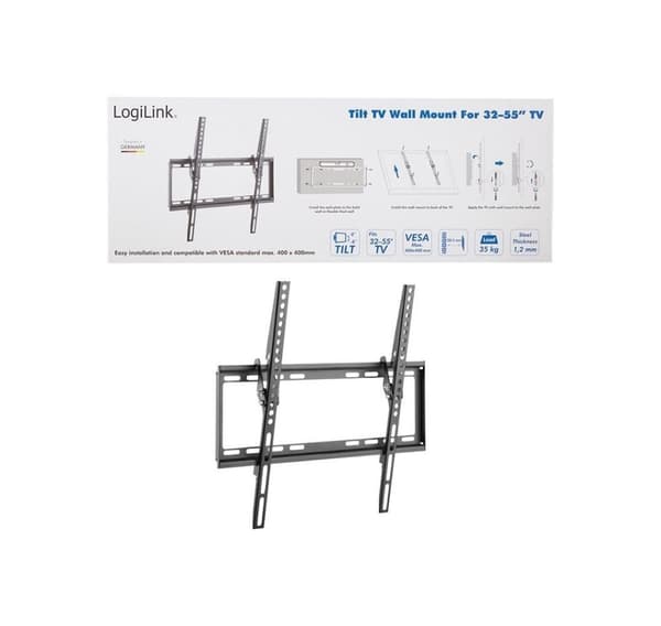 Logilink, BP0037 TV Vægbeslag, 32"-55", tilt, lille