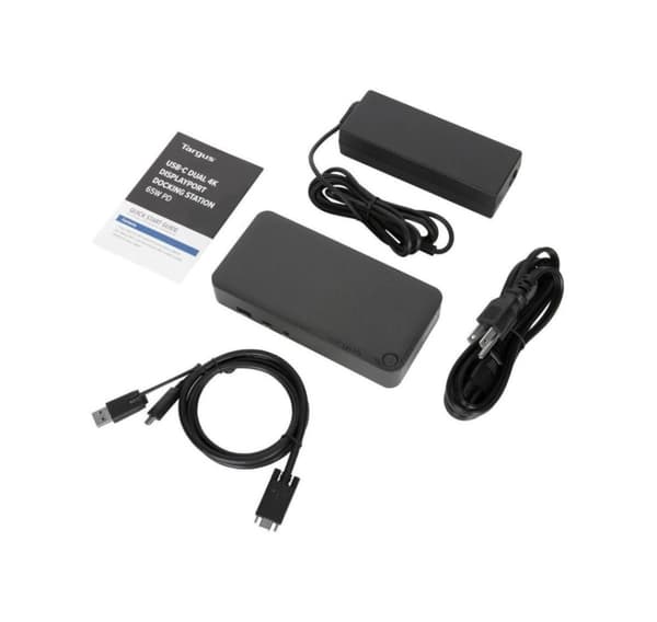 Targus, Universal Docking Station, DisplayLink USB-C med 65 W strømforsyning