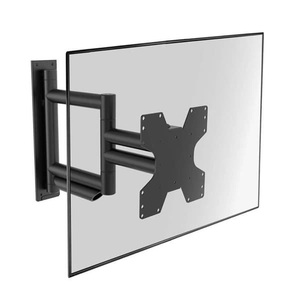 Cavus Support Väggmontering Högklassig för TV 26" till 65" upp till 50 kg - Industriellt Svart Stål - Svängbart Stöd - VESA 2873